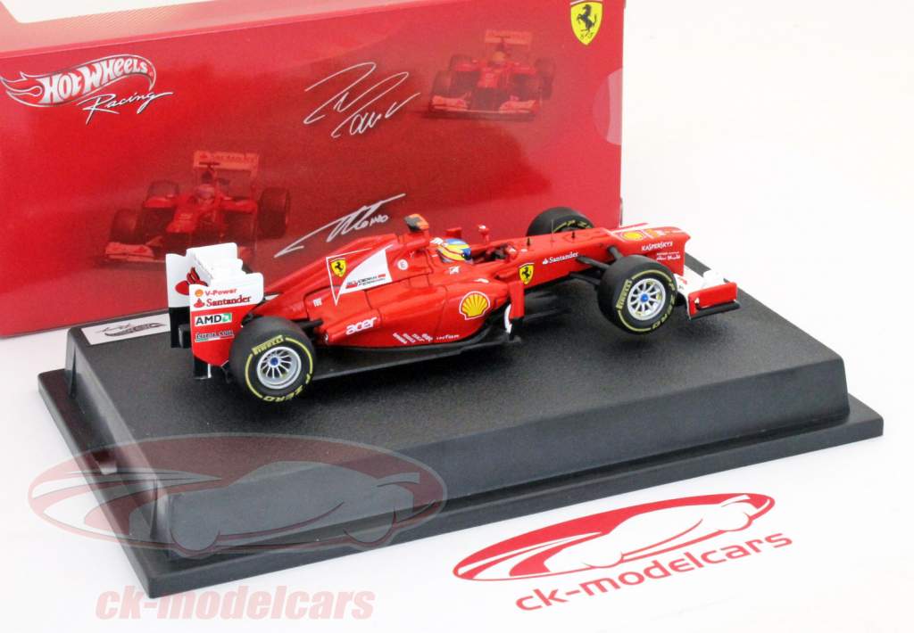 Fernando Alonso Ferrari F2012 Formel 1 2012 1:43 HotWheels