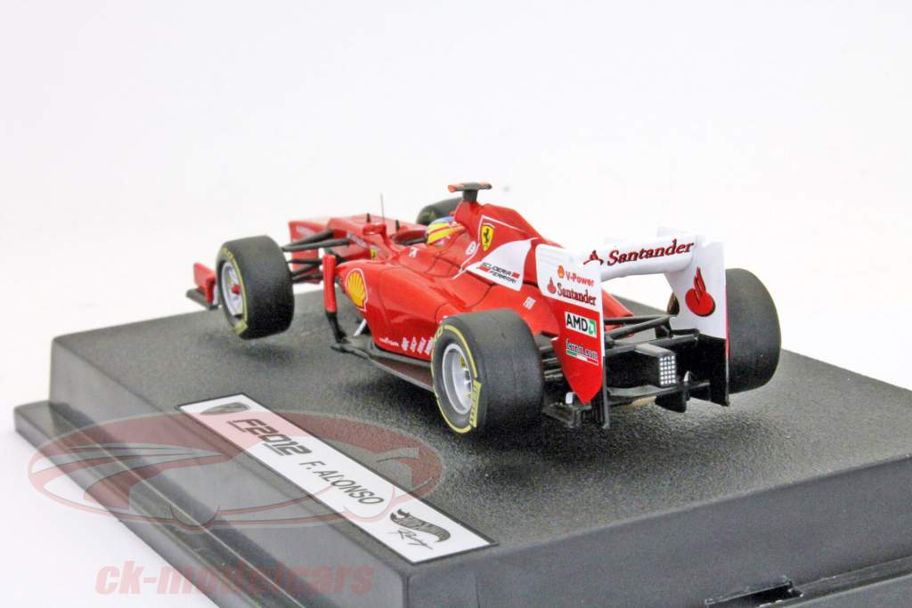 Fernando Alonso Ferrari F2012 Formel 1 2012 1:43 HotWheels