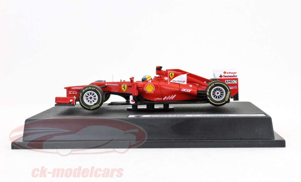 Fernando Alonso Ferrari F2012 formula 1 2012 1:43 HotWheels