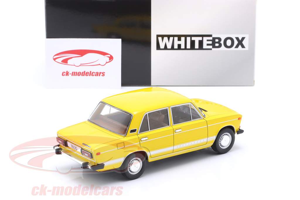 Lada 1600 LS Byggeår 1976 gul 1:24 WhiteBox