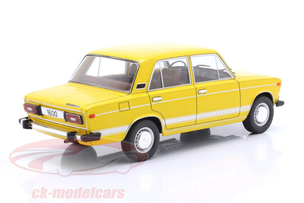 Lada 1600 LS Bouwjaar 1976 geel 1:24 WhiteBox