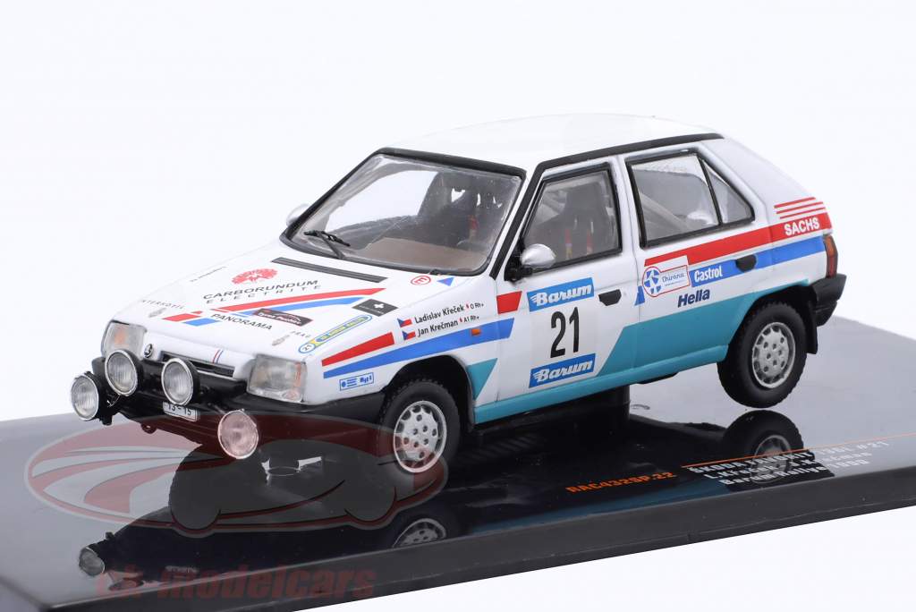 Skoda Favorit 136L #21 8th Rallye Barum 1990 Krecek, Krecman 1:43 Ixo