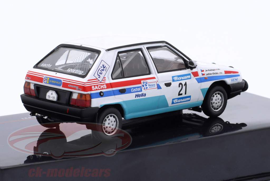 Skoda Favorit 136L #21 8th Rallye Barum 1990 Krecek, Krecman 1:43 Ixo