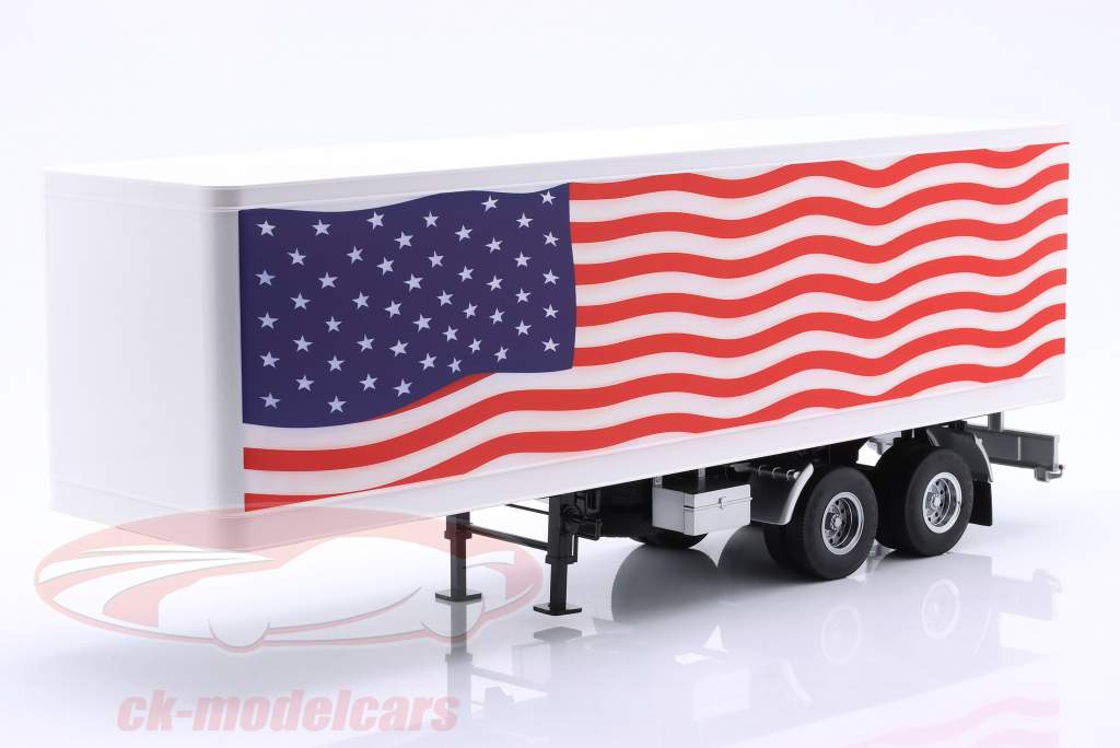 Semi-remorque Étoiles & Rayures blanc / bleu / rouge 1:18 Road Kings