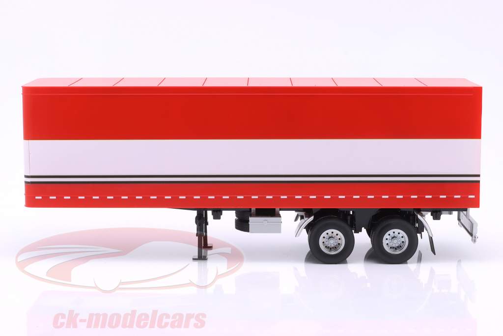 Semi-trailer red / white 1:18 Road Kings