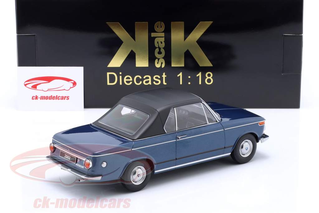 KK-Scale 1:18 BMW 2002 カブリオレ 建設年 1971 濃紺