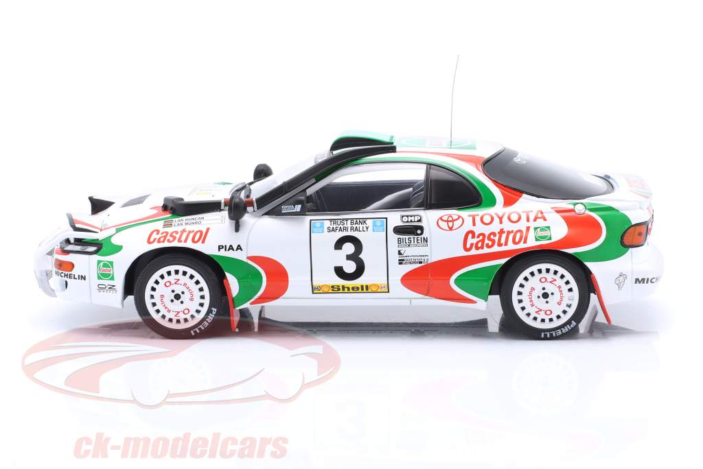 Toyota Celica Turbo 4WD #3 第三名 Safari Rallye 1993 Duncan, Munro 1:18 Ixo
