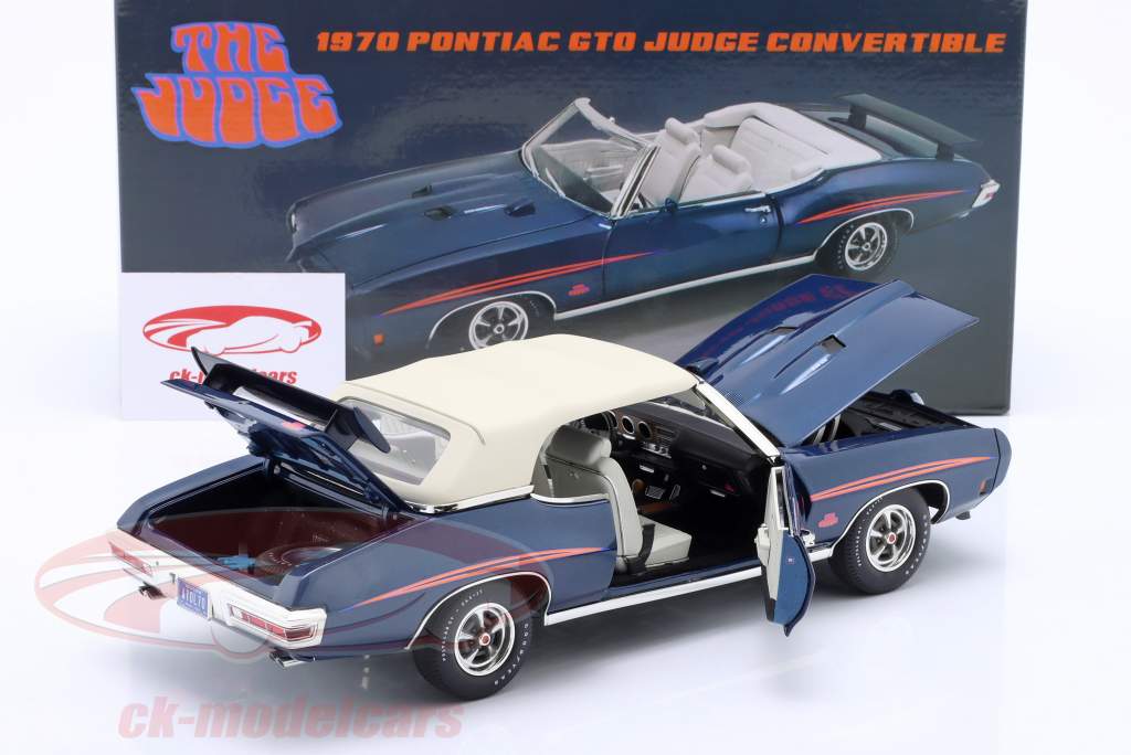 Pontiac GTO Judge Cabrio año de construcción 1970 azul 1:18 GMP