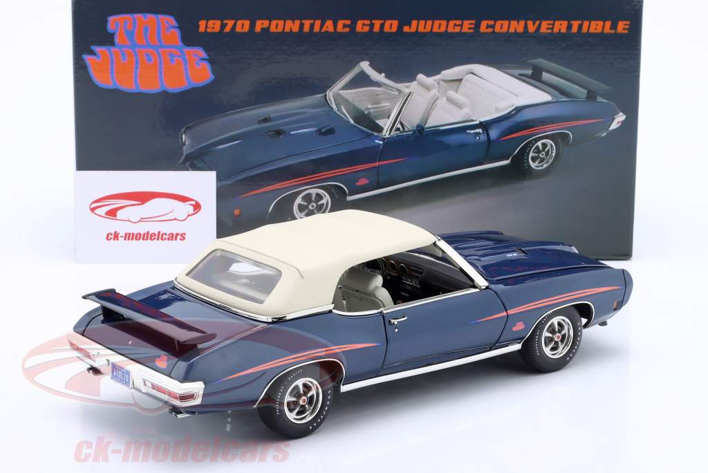 Pontiac GTO Judge Cabrio año de construcción 1970 azul 1:18 GMP