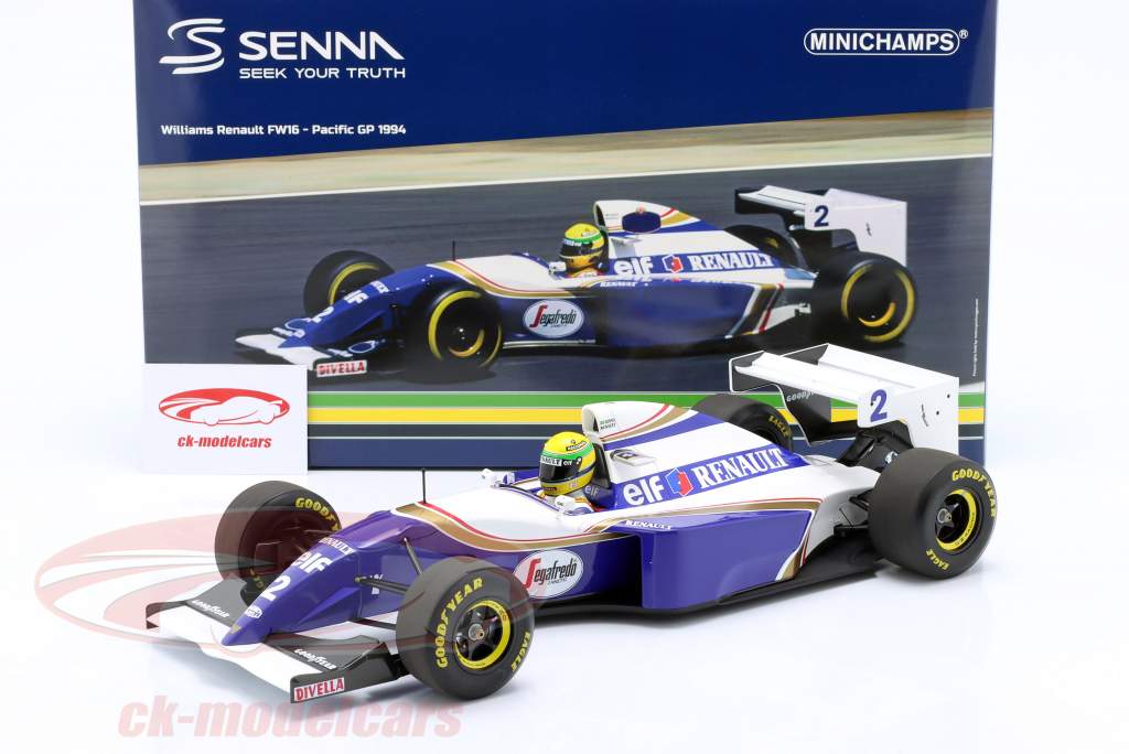 Ayrton Senna Williams FW16 #2 Pacific GP Formula 1 1994 1:12 Minichamps