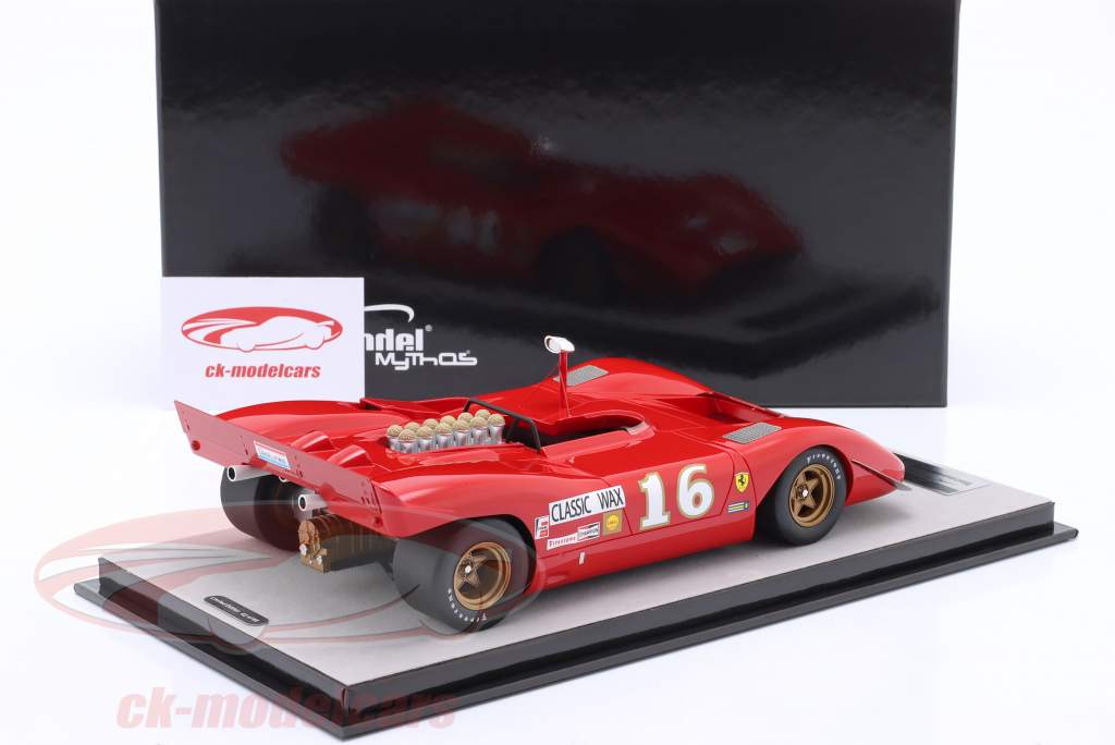 Ferrari 612P #16 3rd Can-Am Mid-Ohio 1969 Chris Amon 1:18 Tecnomodel
