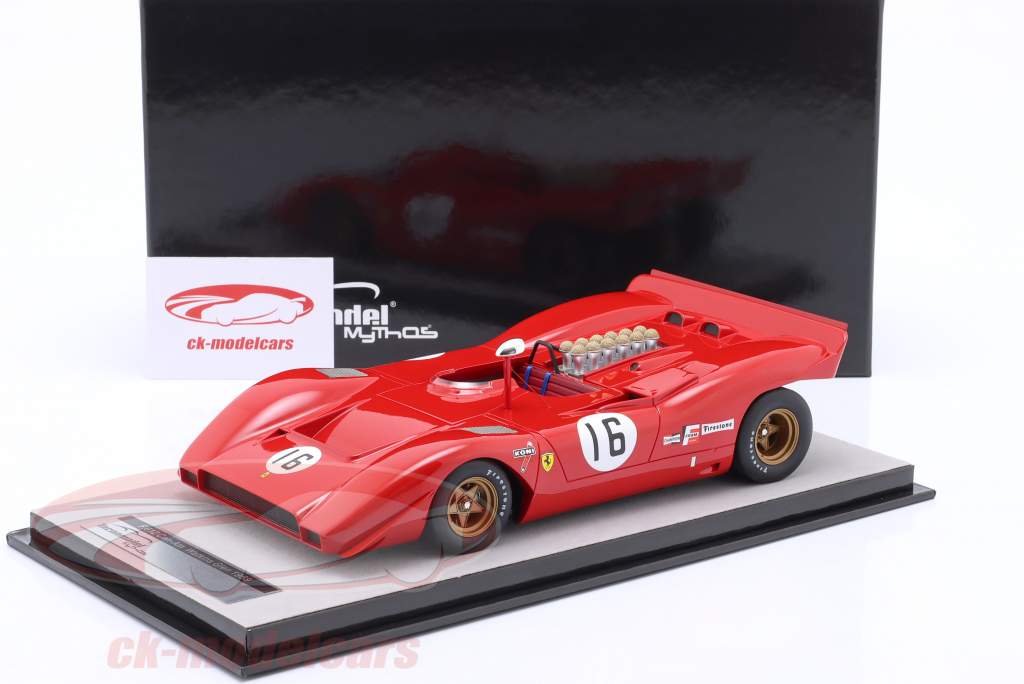 Ferrari 612P #16 3er Can-Am Watkins Glen 1969 Chris Amon 1:18 Tecnomodel