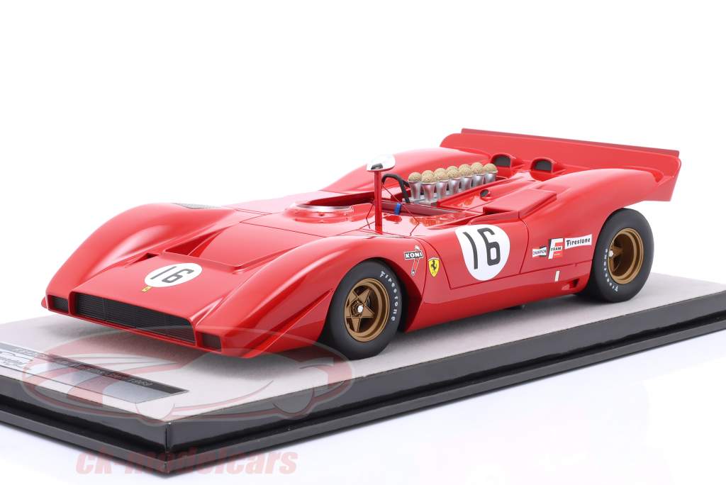 Ferrari 612P #16 3er Can-Am Watkins Glen 1969 Chris Amon 1:18 Tecnomodel