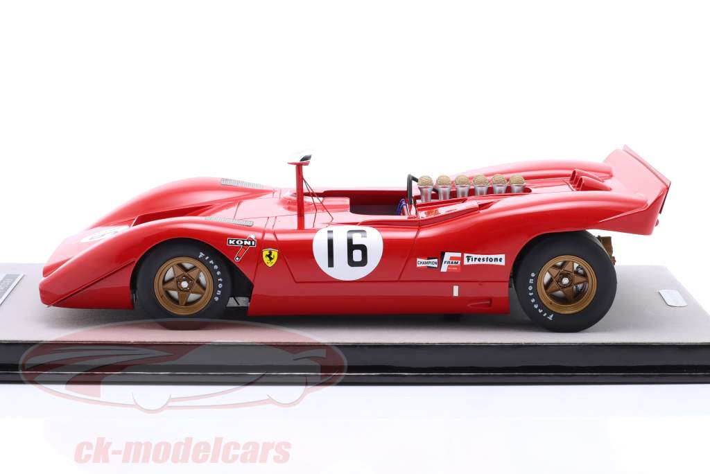 Ferrari 612P #16 3er Can-Am Watkins Glen 1969 Chris Amon 1:18 Tecnomodel