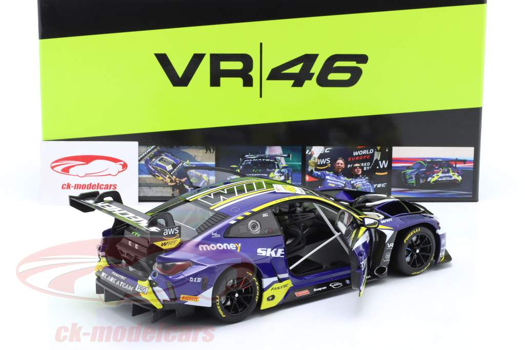 世界限定749台VR46 BMW M4 GT3 1/18 minichamps BMW M4 GT3 WRT TEST CAR - VALENTINO ROSSI - MINICHAMPS 1/18