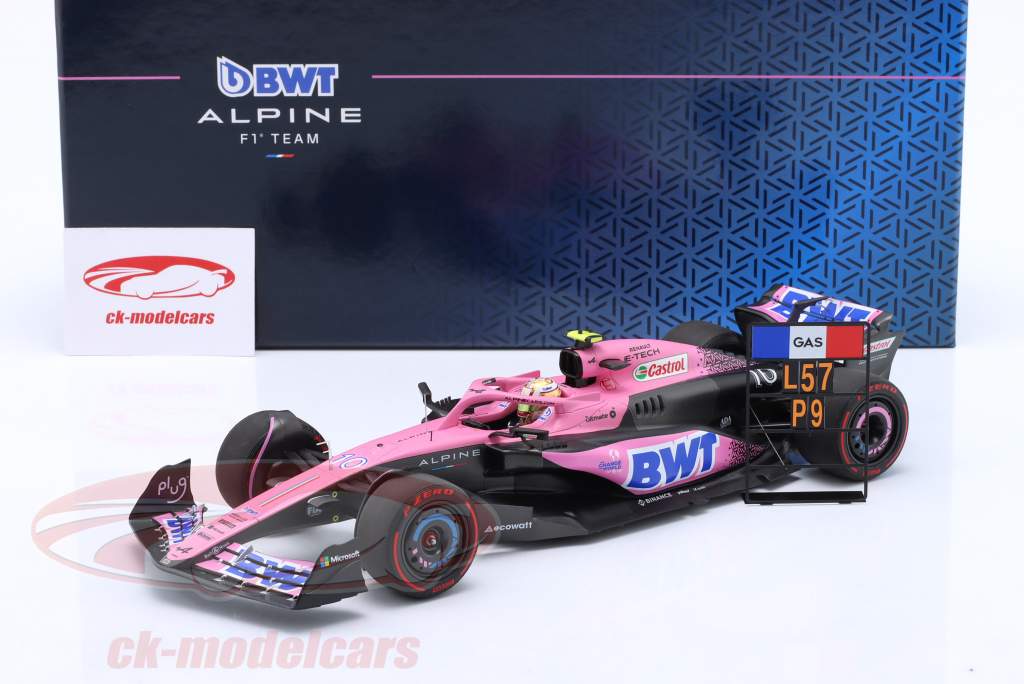 Pierre Gasly Alpine A523 #10 9th Bahrain GP Formel 1 2023 1:18 Minichamps