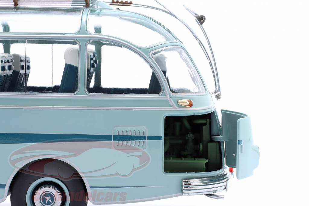 Setra S6 Kraichgau Falke Baujahr 1962 blau / türkis 1:18 Schuco
