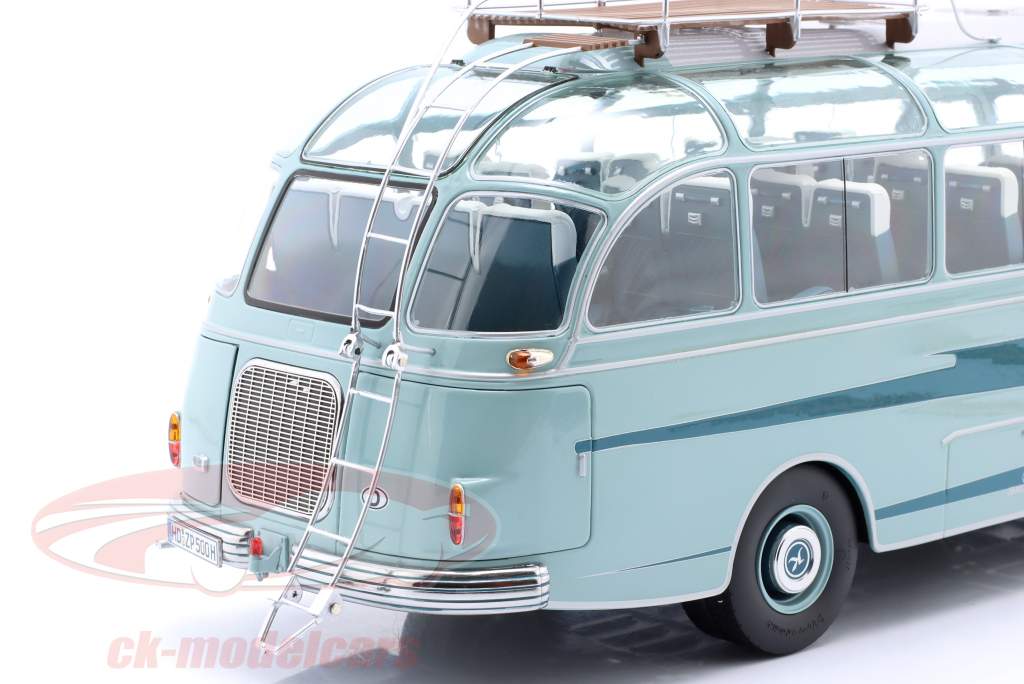 Setra S6 Kraichgau Falke year 1962 blue / turquoise 1:18 Schuco