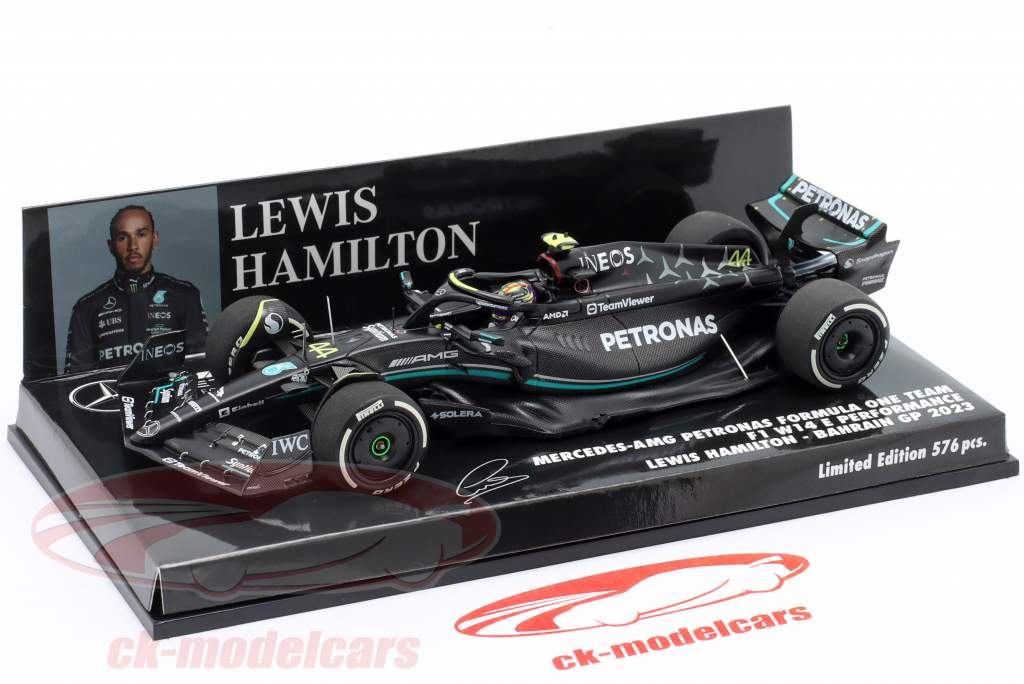 Hamilton Mercedes-AMG F1 W14 #44 5to Bahréin GP fórmula 1 2023 1:43 Minichamps