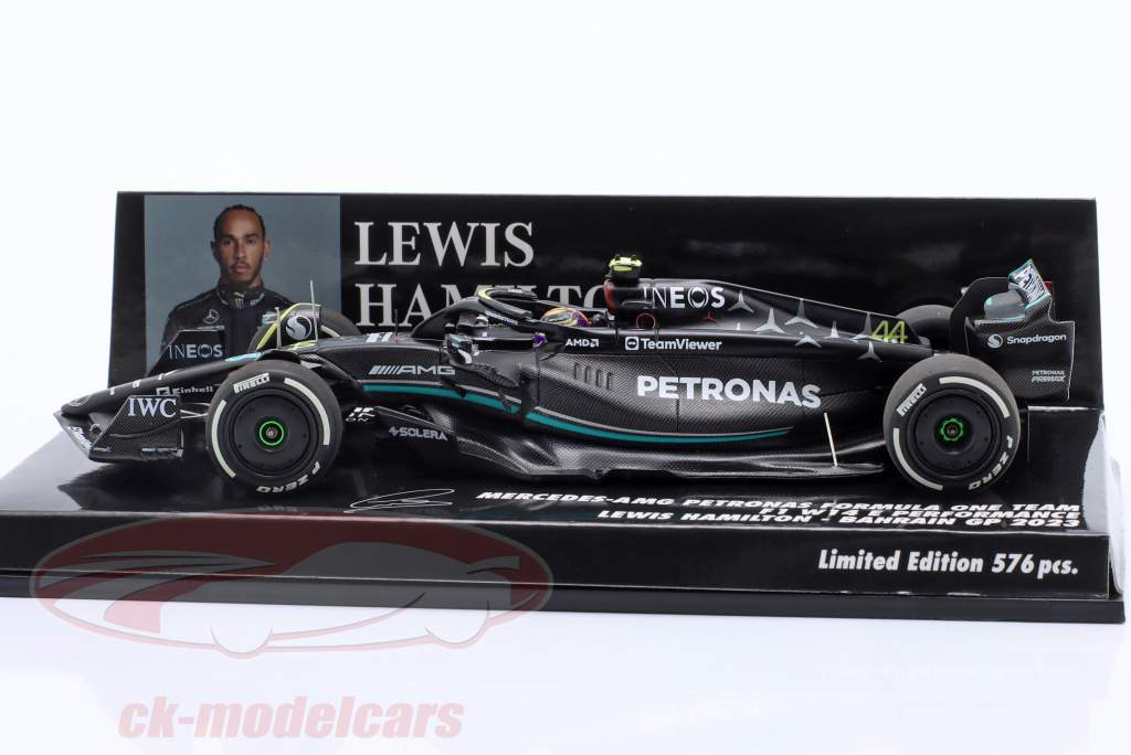 Hamilton Mercedes-AMG F1 W14 #44 5to Bahréin GP fórmula 1 2023 1:43 Minichamps