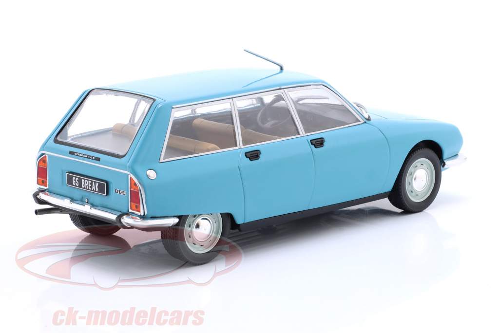 Citroen GS Break year 1971 light blue 1:24 WhiteBox