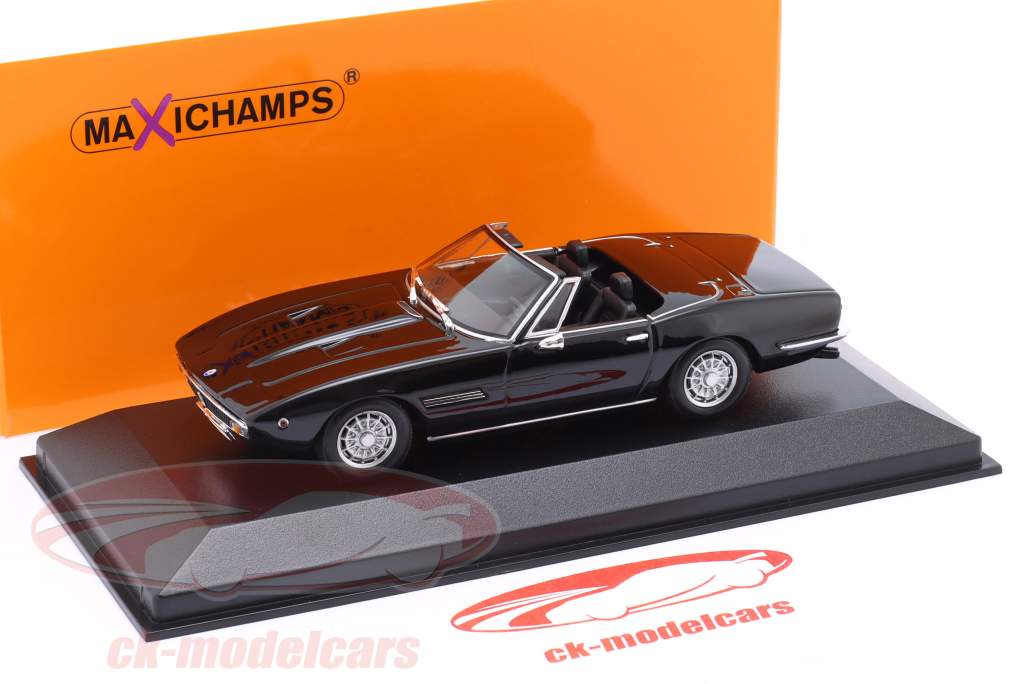 Maserati Ghibli Spyder Bouwjaar 1969 zwart 1:43 Minichamps