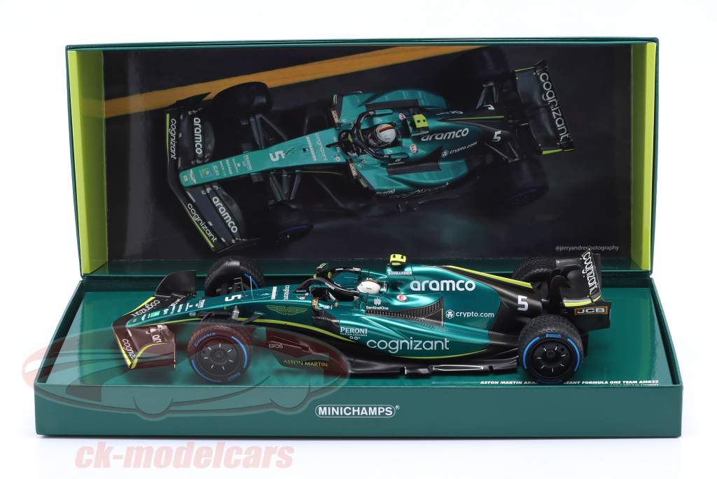 S. Vettel Aston Martin AMR22 #5 Mônaco GP Fórmula 1 2022 1:18 Minichamps