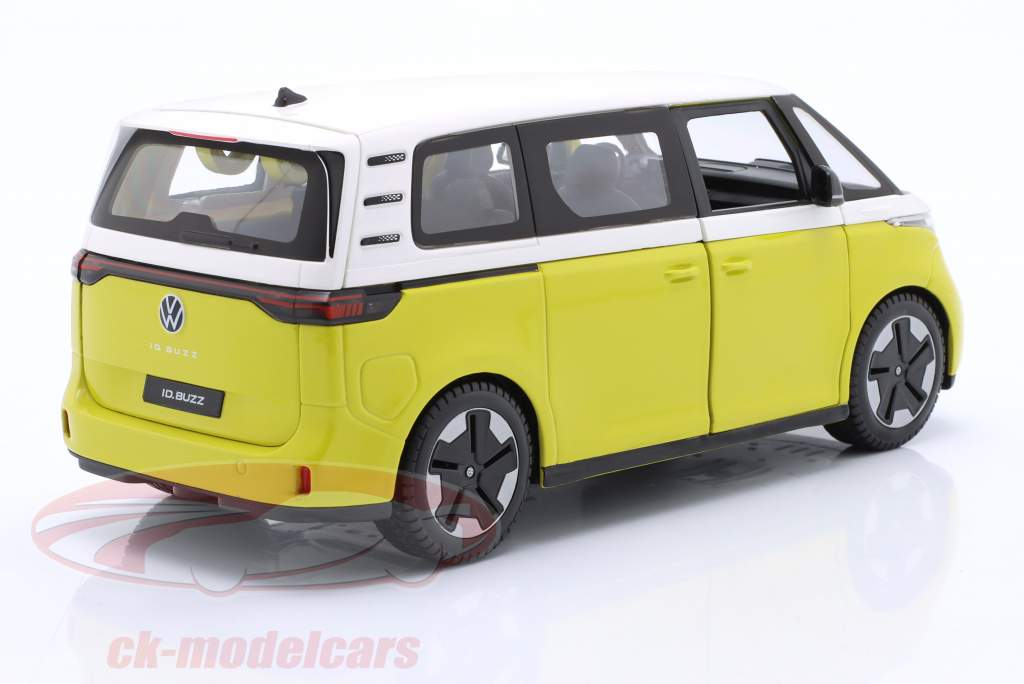 Volkswagen VW ID. Buzz Año de construcción 2023 amarillo / blanco 1:24 Maisto