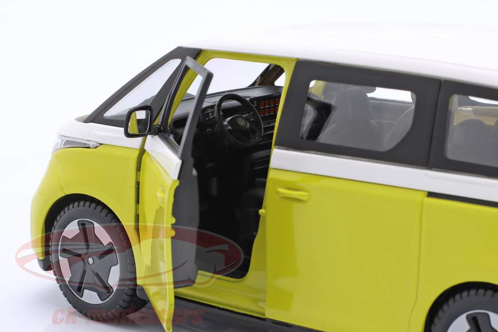 Volkswagen VW ID. Buzz Ano de construção 2023 amarelo / branco 1:24 Maisto