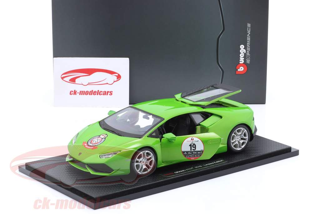 Lamborghini Huracan Zoute Grand Prix 2019 grøn 1:24 Bburago