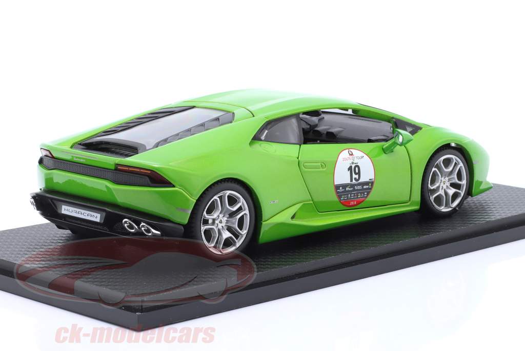Lamborghini Huracan Zoute Grand Prix 2019 grøn 1:24 Bburago