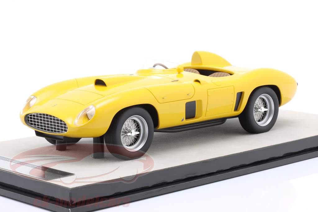 Ferrari 410S Prensa versión Año de construcción 1956 Modena amarillo 1:18 Tecnomodel