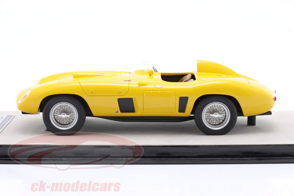 Ferrari 410S Prensa versión Año de construcción 1956 Modena amarillo 1:18 Tecnomodel
