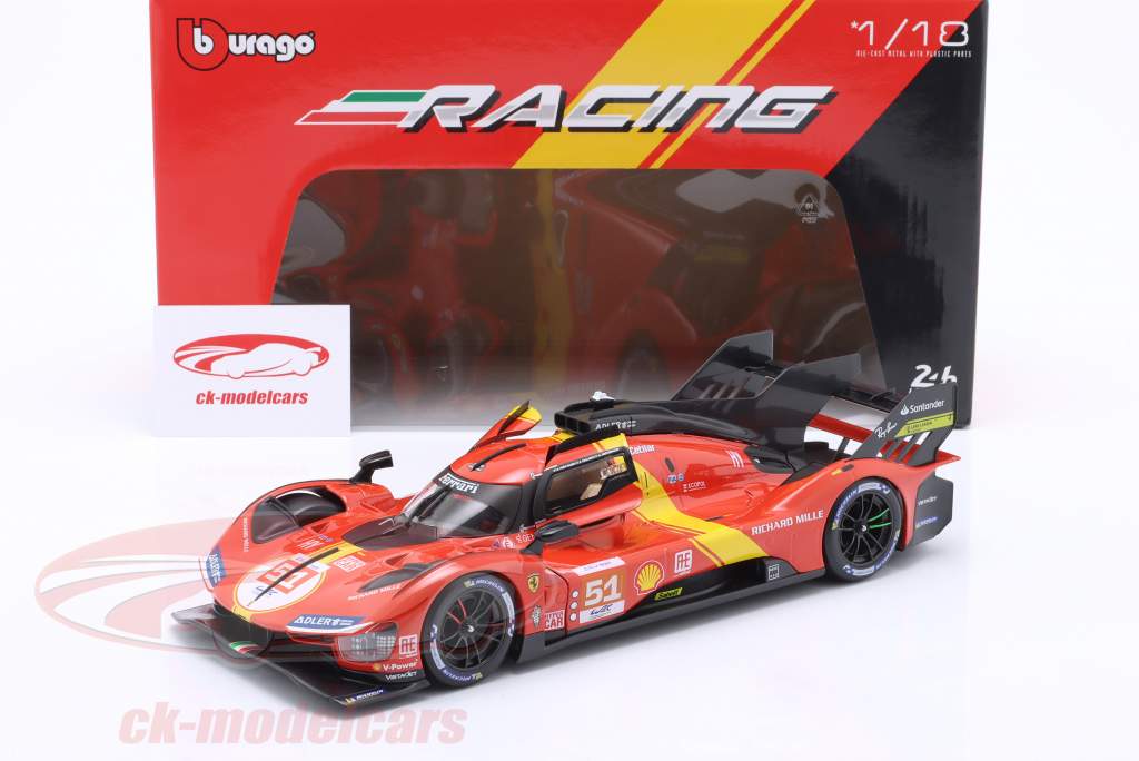 Ferrari 499P #51 勝者 24h LeMans 2023 Pier Guidi, Calado, Giovinazzi 1:18 Bburago