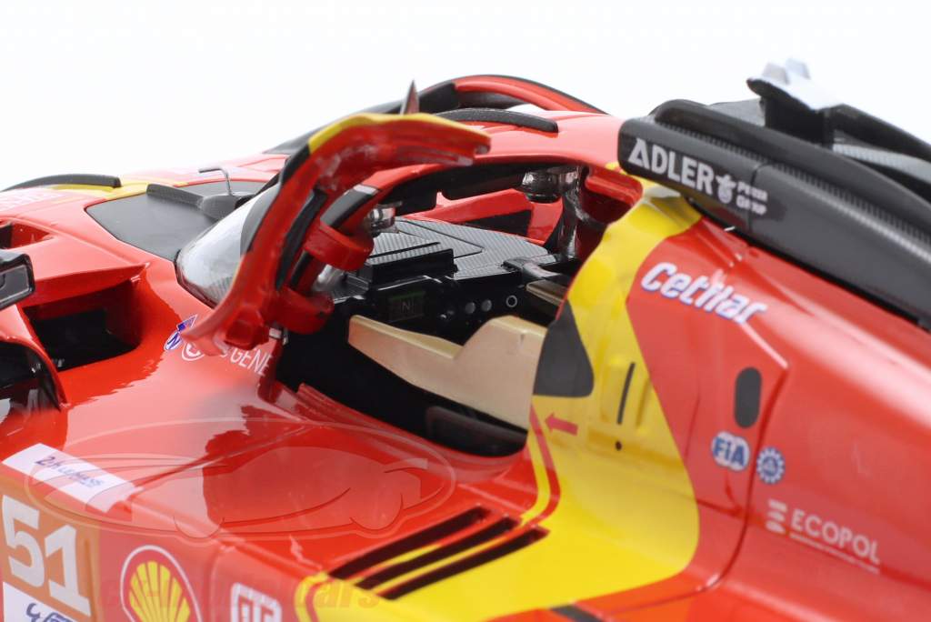 Ferrari 499P #51 勝者 24h LeMans 2023 Pier Guidi, Calado, Giovinazzi 1:18 Bburago