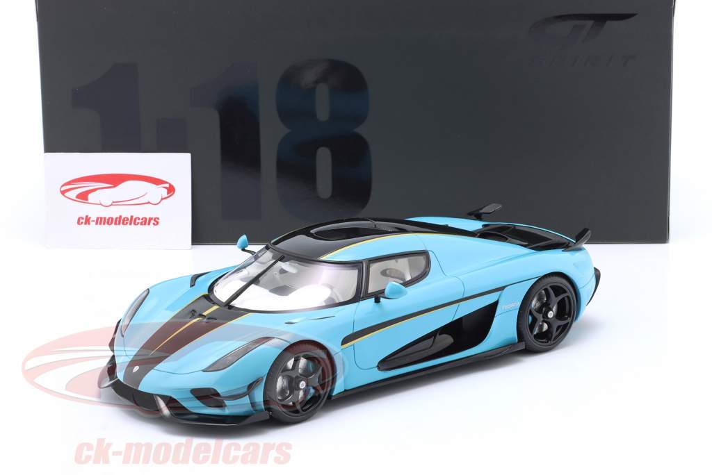 Koenigsegg Regera Año de construcción 2018 azul 1:18 GT-Spirit