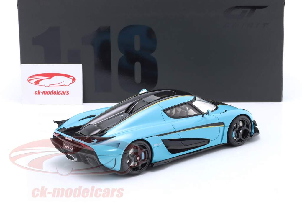 Koenigsegg Regera Año de construcción 2018 azul 1:18 GT-Spirit