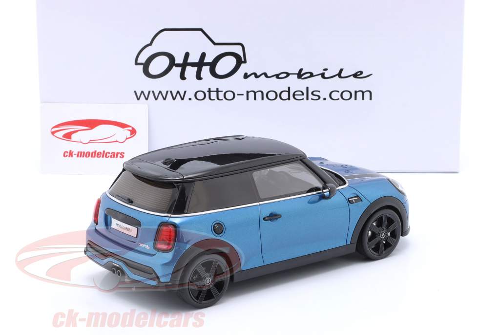 Mini Cooper S Année de construction 2021 bleu 1:18 OttOmobile