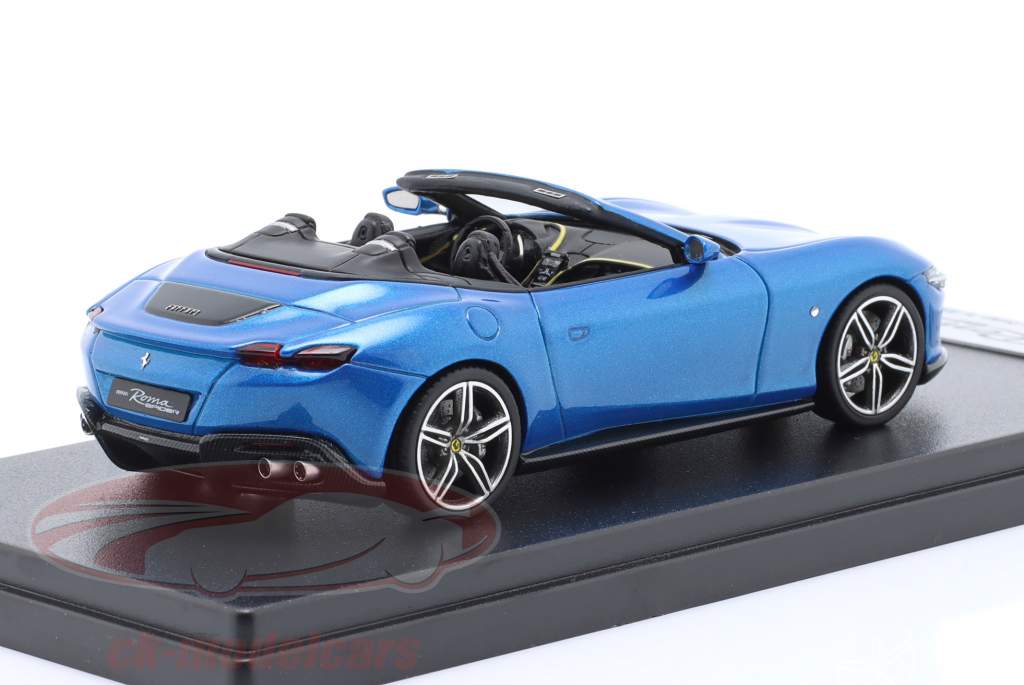 Ferrari Roma Spider Ano de construção 2023 azul metálico 1:43 LookSmart