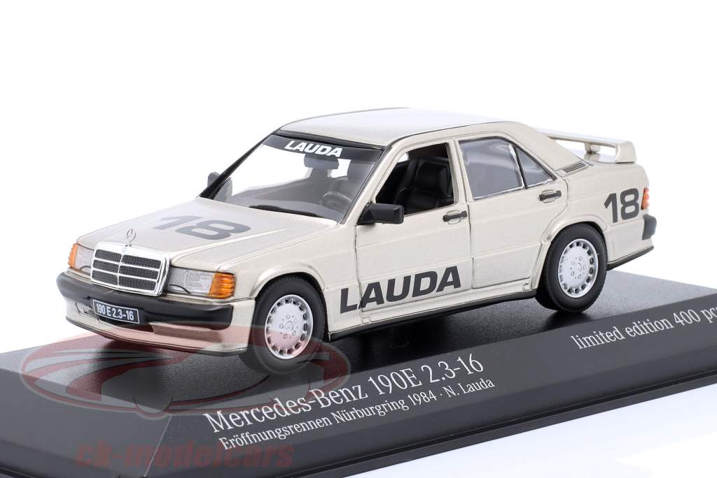 Mercedes-Benz 190E 2.3 #18 2 Åbningsløb Nürburgring N. Lauda 1:43 Minichamps