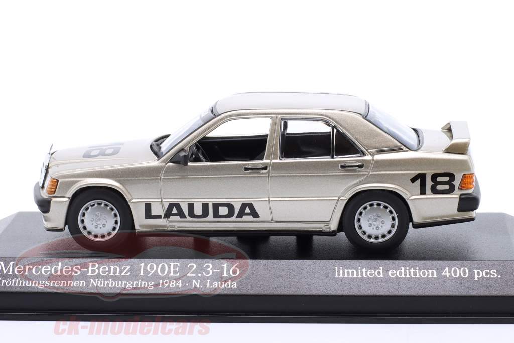Mercedes-Benz 190E 2.3 #18 2 Åbningsløb Nürburgring N. Lauda 1:43 Minichamps