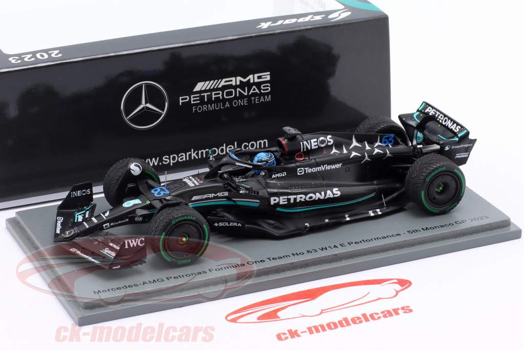 G. Russell Mercedes-AMG F1 W14 #63 5 Monaco GP formel 1 2023 1:43 Spark