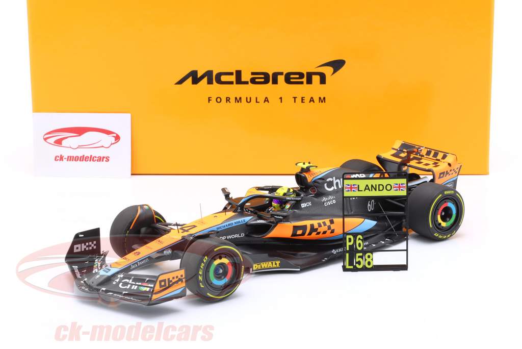 Lando Norris McLaren MCL60 #4 6e Australië GP formule 1 2023 1:18 Minichamps