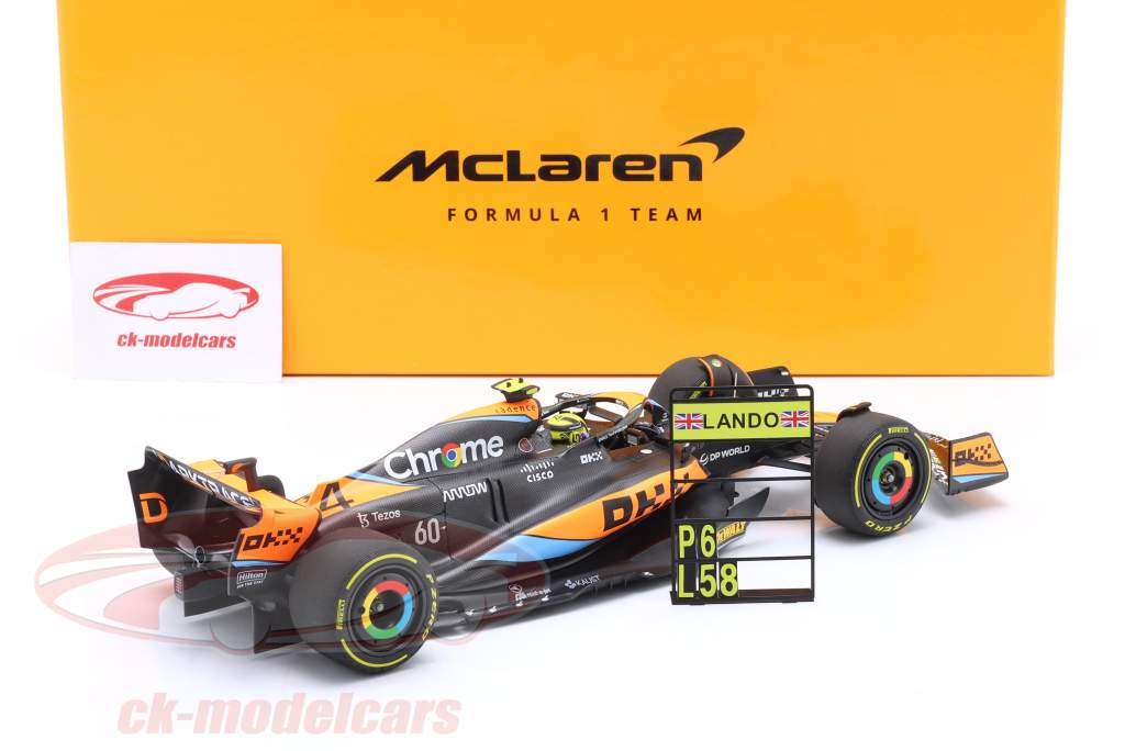 Lando Norris McLaren MCL60 #4 6ème Australie GP formule 1 2023 1:18 Minichamps
