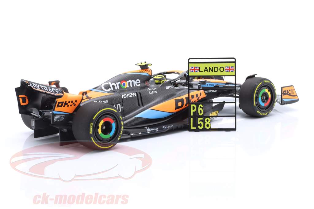 Lando Norris McLaren MCL60 #4 6ème Australie GP formule 1 2023 1:18 Minichamps