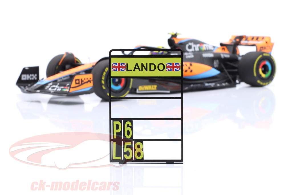 Lando Norris McLaren MCL60 #4 6ème Australie GP formule 1 2023 1:18 Minichamps