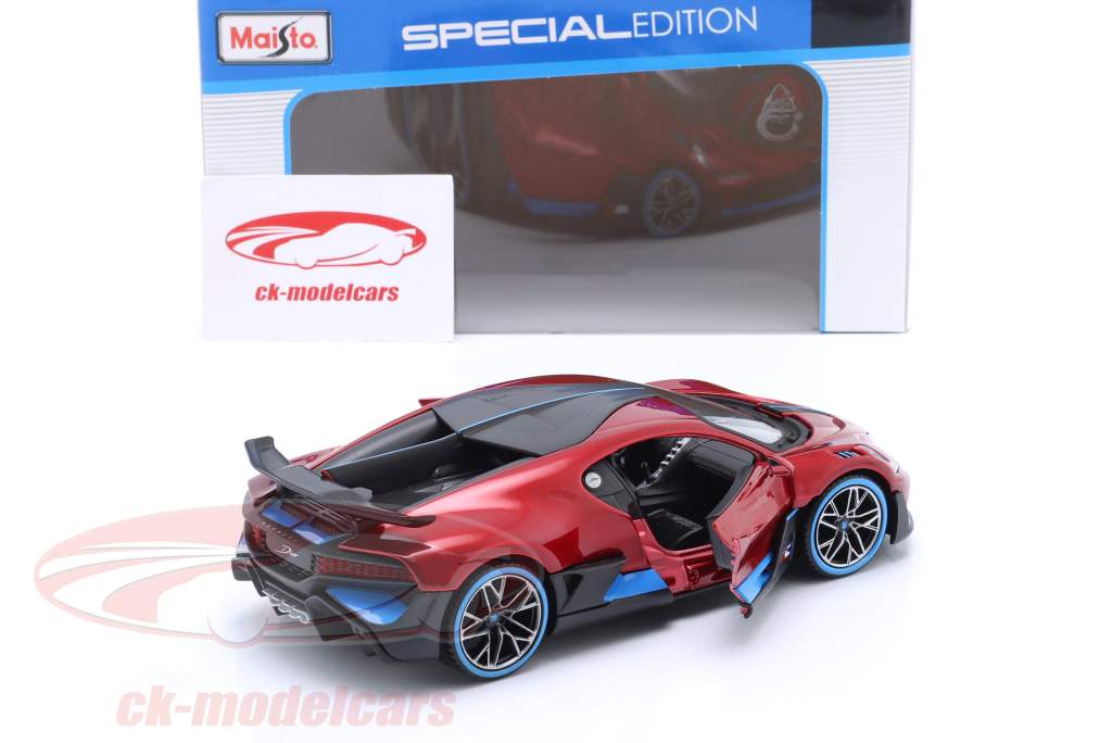 Bugatti Divo jaar 2018 rood metalen 1:24 Maisto