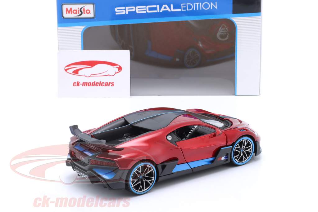 Bugatti Divo 年 2018 红色的 金属 1:24 Maisto