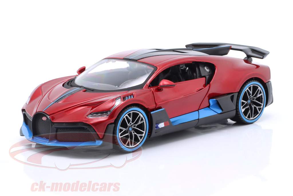 Bugatti Divo 年 2018 红色的 金属 1:24 Maisto