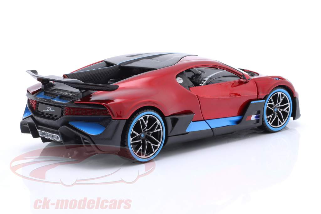 Bugatti Divo jaar 2018 rood metalen 1:24 Maisto